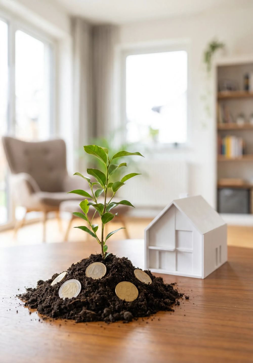 Modernes Wohnhaus mit gepflegtem Außenbereich