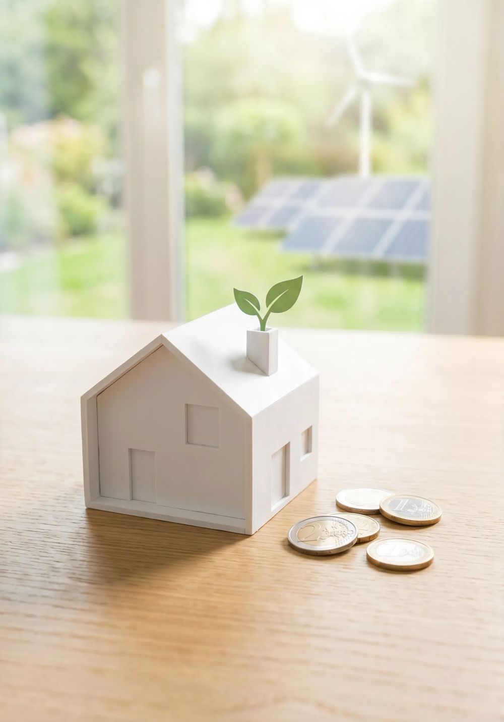 Modernes Haus mit Solar und gepflegtem Vorgarten