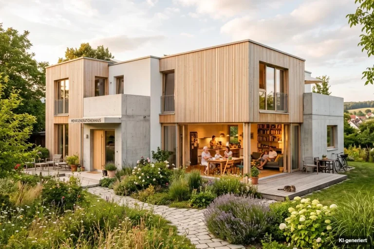 Modernes Mehrgenerationenhaus mit Garten
