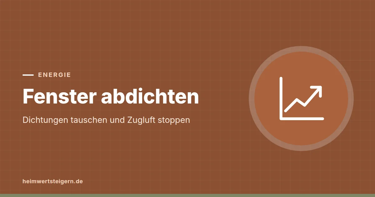 Grafik zum Beitrag: Fenster abdichten: Dichtungen tauschen und Zugluft stoppen