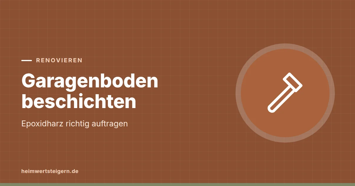 Grafik zum Beitrag: Garagenboden beschichten: Epoxidharz richtig auftragen